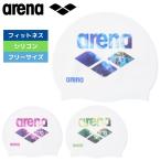 送料無料 水泳帽 2025年秋冬 シリコーンキャップ スイムキャップ シリコンスイミングキャップ アリーナ arena AS5FSC21U ホワイト