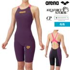 ショッピングスパッツ アリーナ 競泳水着 レディース アクアフォースストームCP ワンピーススパッツ オープンバック arena AQUAFORCE STORM AS6SRC00L PKGD 高速水着