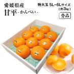 ショッピング甘平 愛媛県産 甘平 かんぺい 秀品 特大玉5L〜6L 6玉〜7玉入 約3kg 化粧箱入 みかん ミカン ギフト フルーツ 2月上旬ごろより順次発送