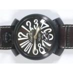 GAGA MILANO ߥ MANUALE ޥ˥奢 48mm ֥饦 괬  SWISS MADE5012.4S (5012.04S)