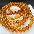 ショッピング天然石 天然 アンバー 琥珀 6mm １連分 ブレスレット２本セット 天然石　送料無料
