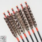  стрельба из лука jula стрела ta- ключ тигр . перо 2115 чёрный |6 шт. комплект |. нить : оранжевый серия |. гора смычок . магазин suizan|217906