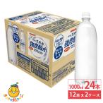 日本サンガリア 伊賀の天然水 強炭酸水 ラベルレス 1L 1000ml 12本×2ケース (24本)  ペットボトル 1L 炭酸 炭酸水 飲料 ドリンク