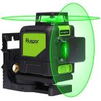 Huepar 2x360° レーザー墨出し器 グリーン 緑色 レーザー クロスライン 自動水平 高輝度 高精度 ミニ型 多機能取