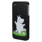 ショッピングiPhone4 スマホケース カバー iPhone4 4s Moomin ブラック 黒 ジャケット ムーミン Moomin ムーミン iPhone 4S/4 case