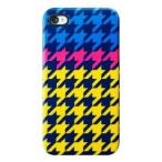 スマホケース カバー iPhone4 4s Case Scenario ジャケット ポリカーボネート ABS樹脂 Case Scenario HOUSE OF HOLLAND for iPhone 4S/4 Yellow Houndstooth