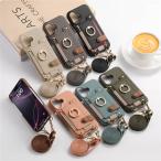 ショッピングiphone ケース ショルダー iphone16pro カード入れ付き iphone16 16plus 16promax iphone15 ケース ショルダー 肩掛け 15pro 15promax iphone14 ケース リング付 14pro iphone13 iphone12