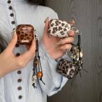 airpods pro 第2世代 ケース かわいい カラビナ付き AirPods4 カバー 韓国 ヒョウ柄 airpods proケース おしゃれ Airpods 第3世代 ケース airpods保護ケース