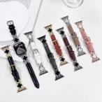 apple watch バンド 革 レディース かわいい おしゃれ 四叶のクローバー 38mm 42mm 41mm 45mm 49mm apple watch series 8 7 6 5 4 3 2 1 SE ブレスレット