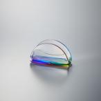 (株)光　K-123RB　透明アクリル製　メモ・カードホルダー　レインボー