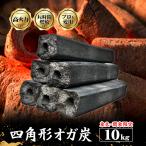 東北関東限定価格 オガ炭 10kg 送料無料 1級品 オガ備長炭 白炭製法 業務用 成形炭 四角形 炭 焼き鳥 うなぎ 焼肉 BBQ キャンプ 焼き台 七輪 木炭 高山備長炭