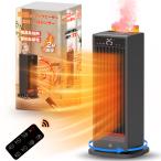 加湿機能 速暖 セラミックヒーター セラミックファンヒーター ファンヒーター 足元ヒーター 暖房 ヒーター リモコン付き 静音 省エネ 軽量 電気ヒーター 首振り
