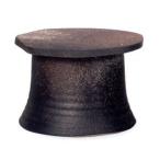  Shigaraki . чёрный . белый обжиг в печи . стенд для вазы 9 номер 