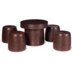  Shigaraki . металлический красный сосна кожа стол комплект 5 пункт 20 номер 