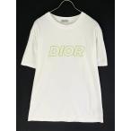 DIOR ディオール 393J696E0847 ネオンロゴ刺繍 オーバーサイズ 半袖Tシャツ ホワイト  XL ホワイト