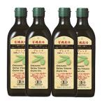 送料 無料 オリーブオイル エキストラバージンオリーブオイル  日本オリーブ 有機栽培エキストラバージンオリーブオイル ブレンド 450g (4本組) オリーブマノン