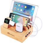 OIWAI зарядка стойка зарядка подставка 7 шт. одновременно зарядка кабель место хранения box смартфон зарядка мобильное оборудование . аккуратный место хранения iPhone/iPad/Galaxy/Android разнообразные согласовано бамбук из дерева 
