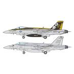 プラッツ 1/144 アメリカ海軍 F/A-18E スーパーホーネット VFA-27 ロイヤルメイセス 岩国航空基地 2機セット プラモデル A