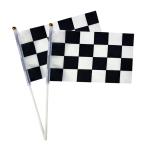 [ american флаг ] соломинка палочка контрольно-измерительный прибор флаг 12in(30cm)[ почтовая доставка возможно ] палочка имеется рука флаг в наличии 2 шт. комплект checkerbk-12-2