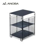 ショッピングラック ANOBA アノバ フォールディングサイドテーブル AN129 机 収納 ラック 棚 2025 秋冬