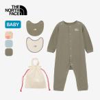 ショッピングNTB THE NORTH FACE ノースフェイス L/S ロンパース&2Pビブ ベビー NTB82402 B Rompers & 2P Bib 赤ちゃん 出産準備 出産祝い ギフト つなぎ 長袖 2025 秋冬