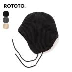 ROTOTOrototo year заслонка Beanie R5115 EAR FLAP BEANIE унисекс мужской женский wi мужской шляпа вязаная шапка уголок данный . сделано в Японии 2025 осень-зима 