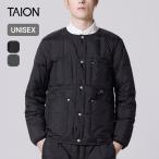 ショッピングタイ TAION タイオン ワーククルーネックダウンジャケット ユニセックス TAION-104BWK Work Crew-Neck Down Jacket アウター インナーダウン ナイロン 旅行 2025 秋冬