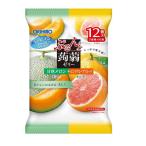 ◆オリヒロ ぷるんと蒟蒻ゼリー 甘熟メロン＋ピンクグレープフルーツ 20gX12個