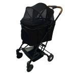 2wayペットカート ブラック メーカー直送 ▼返品・キャンセル不可【他商品との同時購入不可】