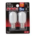 Elpa ELPA зизифус лампочка длинный лампа освещение E12 5W белый G-L10NB(W)