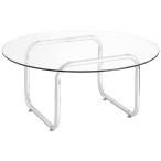 ガラステーブル トラレス CT-8081 クリア メーカー直送 ▼返品・キャンセル不可【他商品との同時購入不可】