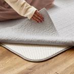 綿100％のイブルラグマット  アンダーラグ Aセット グレー 【直送品】 返品・キャンセル・他商品と同時購入は不可