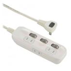 オーム電機 電源タップ 交互コンセント 3個口 2m HS-TP32ADW22