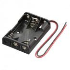 オーム電機 電池ケース 3コ用 リード線付き KIT-UM4X3