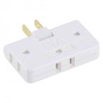 オーム電機 コーナータップ 3個口 HS-A39／W