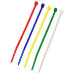 オーム電機 カラーアソートロックタイ 屋内用 100mm 混色 09-1270 50本入