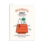 2027年度ダイアリー 10月始まり スヌーピー PEANUTS A5 マンスリー アイボリー 27-17PD-5I スクエア square かわいい 手帳 スケジュール帳 令和9年
