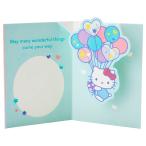  день рождения карта Hello Kitty BD217-3 608882 Sanrio sanrio поздравительная открытка письмо симпатичный взрослый ребенок Kitty Chan герой 
