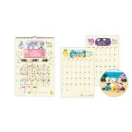 2026年度カレンダー 壁掛け L ディズニー シール付きファミリー/ミッキー 845223 日本ホールマーク キャラクター 令和8年 日曜始まり 家族 大判