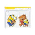 ミニオン ペアステッカー ボブ＆ティム 854010 日本ホールマーク キャラクターグッズ かわいい 大人 デコ 立体 デコ お揃い 友達 カップル シェア