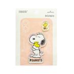 スヌーピー アクリル素材ステッカー オーロラ箔ハグ 854065 日本ホールマーク キャラクターグッズ かわいい 大人 デコ立体 トウメイ スマホデコ