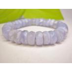 ブレスレットブルーレースアゲートボ...