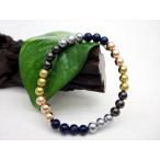 ショッピングファッションアクセサリー ブレスレット ミックスカラーギベオン 鉄隕石    品質ＡＡＡ Φ6±0.2mm 鑑別済み