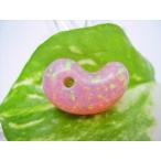 勾玉人工オパールピンクハンドメイド...