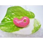 勾玉人工オパールピンクハンドメイド...