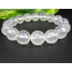 Yahoo! Yahoo!ショッピング(ヤフー ショッピング)ブレスレット ミルキークォーツ 128面カット 品質ＡＡＡ Φ13±0.2mm 一点物