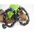  единообразие браслет четки три глаз небо .+ чёрный .menou20×14mm+14×8mm