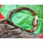 龍紋天珠ブレスレット三眼天珠紐タイプ