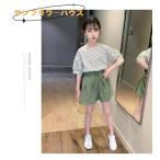 女の子子供服上下セットパススリーブドットｔシャツビンテージガールズスカート...
