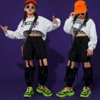 ヒップホップ セットアップ キッズ ダンス衣装 HIPHOP 子供服 チェック柄 長袖 トップス パンツ 長ズボン タンクトップ 女の子 チアガール 演出服 練習着